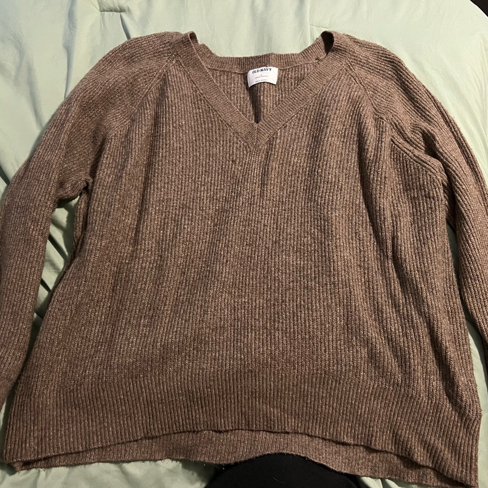 Cozy Brown V-Neck Sweater